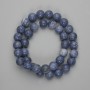 Mărgele din coral buretos, bilă netedă de 10,5 mm, lungime 38 cm, pe fir