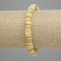 Brățară din scoică Skafarka rondel, diametru 8×1–2 mm, lungime 18 cm, elastică
