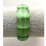 Brățară cu ochi de pisică verde, culoare verde, linkuri eliptice 18x12 mm, lungime 18 cm, elastică