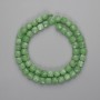 Mărgele din crisolit (olivin), cub facetat 7x7 mm, lungime 39 cm