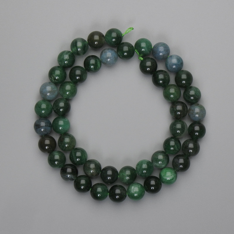 Mărgele de Smarald, sferă netedă de 8 mm, lungime 38 cm