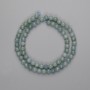 Намистини Жадеїт гладка кулька 6мм+-, довжина 38см+
