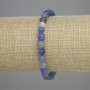 Brățară albastră din aventurin, mărgele facetate de 6 mm +/-, lungime 18 cm +/-, elastică
