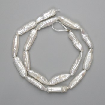 Mărgele baroce cu nuanță de «benzină» 20-26×6, 5-7, 5 mm, lungime 40 cm+