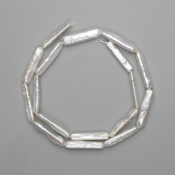 Mărgele baroce cu nuanță de benzină, 23-25×5, 5-6 mm, lungime aproximativă 38 cm+