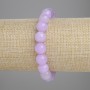 Brățară din kunzit, bilă netedă, diametrul 10 mm ±, lungimea 18 cm ±, pe elastic