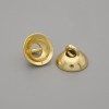 Preț per bucată. Cap de mărgele aurii, culoare metalică aurie, diametrul 8×1 mm ± gaură, diametrul 1,8 mm