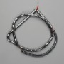 Mărgele de hematit tăiate rondeluri 4x2 mm+-, lungime 39 cm+