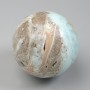 Sferă decorativă din piatră naturală Larimar, diametrul 50-65 mm ±, dimensiuni variate, greutate de la 165 g. (preț per 100 g)