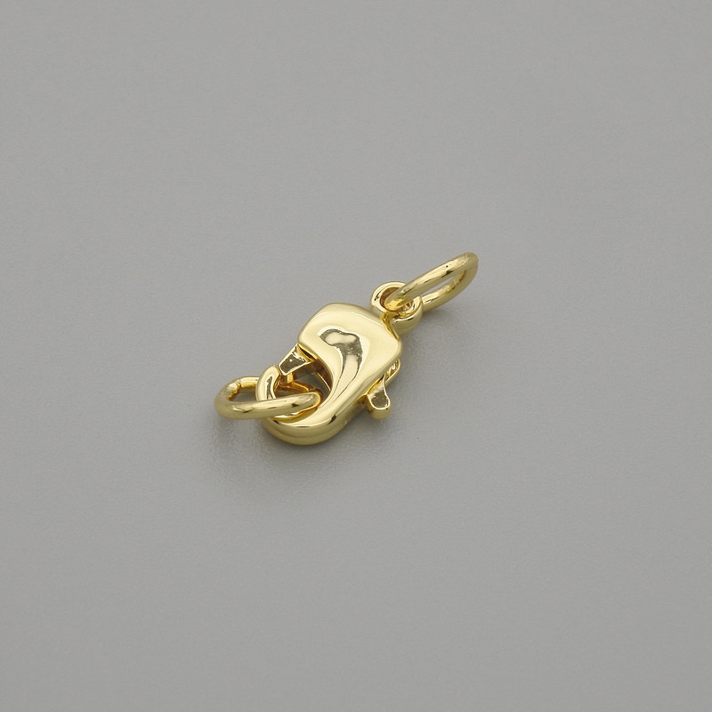 Închizătoare carabină 12×5 mm±, metal auriu