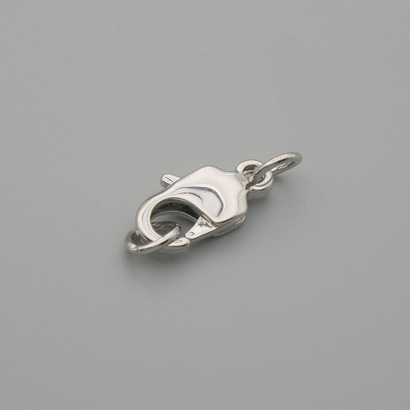 Închizătoare carabină 12×5 mm, metal argintiu