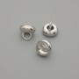 Preț pentru 1 bucată. Cap de mărgele argintiu, 7×1 mm, cu diametrul găurii aproximativ 3 mm
