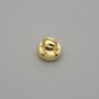 Capac terminal pentru mărgele, culoare metalică aurie, diametru 8×1 mm, gaură diametru 3 mm+