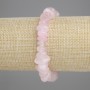 Brățară din cuarț roz mărunțită, diametru 11–14×5–6 mm ±, lungime 18 cm ±, pe elastic