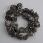Mărgele din topaz fumuriu netratat, diametrul 15–20×8–20 mm, lungime 40 cm ±