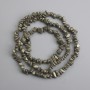 Mărgele din pirită, fragmente, diametrul 5-10×3-6 mm ±, lungime 76 cm ±