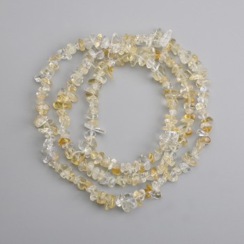 Mărgele citrin cioburi, diametrul 6–12×3–6 mm, lungime 75 cm