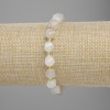 Brățară din bilomorit, rombi facetate, diametrul 8×7 mm ±, mărgele 3 mm ±, lungime 18 cm ±, pe șnur elastic