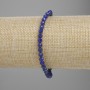 Brățară din lazurit facetat, mărgele de 4 mm, lungime 18 cm, pe elastică