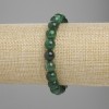 Brățară din smarald, bile netede, diametru aproximativ 8 mm, lungime aproximativă 18 cm, elastic