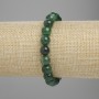 Brățară din smarald, bile netede, diametru aproximativ 8 mm, lungime aproximativă 18 cm, elastic