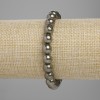 Brățară din pirită, bile netede, diametrul 8 mm, lungime 18 cm, elastică