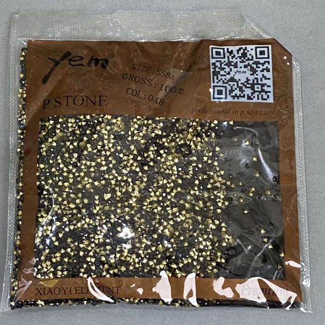 Strasuri negre, diametru 2 mm, ambalare 50 g (±)