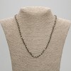 Colier din pirita cu mărgele tăiate de 4 mm, lungime 45 cm ±, cu închizătoare