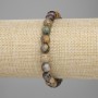 Brățară din jasper, mărgele netede de 8 mm, lungime 18 cm +- elastic