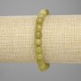 Brățară din crizolit (olivin), mărgele tăiate, diametrul 7,5 mm, lungime 18 cm, elastică