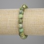 Brățară din jadeit, bile tăiate, diametru 10 mm, lungime 18 cm, elastic