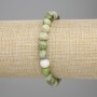 Brățară din jadeit facetat, mărgele de 8 mm, lungime 18 cm, elastică