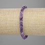 Brățară din ametist facetat, cub, dimensiune 5×5 mm, lungime 18 cm, pe elastic