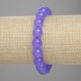 Brățară din ametist lavandă, mărgele netede, diametru 10 mm ±, lungime 18 cm ±, pe bază elastică