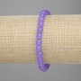 Brățară cu ametist lavandă, bile netede, diametru 6 mm, lungime 18 cm, pe elastic