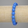 Brățară din apatită, bile netede, diametru 10 mm, lungime ±18 cm, elastică