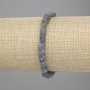 Brățară cu safir brut, piatră naturală, diametrul 5–8×5–7 mm, lungime 18 cm, elastic