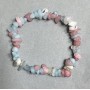 Brățară din cuarț tonifiat, fragmente mici 5-8×2-4 mm, lungime 18 cm, pe elastic