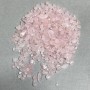 Cuarț roz natural, cioburi fără gaură, 3-10×3-4 mm ± (pentru 100 g ±)