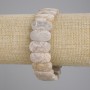 Brățară din coral fosilizat – zale fațetate, diametrul 20x10 mm ±, lungime 18 cm ±, pe elastic