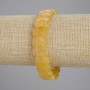 Brățară din citrin, zale facetate, diametrul 14×9 mm, lungime 18 cm, elastică