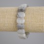 Brățară din labradorit, verigi fațetate, diametrul verigilor 15×11 mm, lungime 18 cm, pe elastic