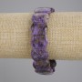 Brățară din charoit natural, zale plate, diametru 18×13 mm, lungime 18 cm, elastică