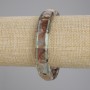 Brățară din agat mușchi natural, cu mărgele de 15×12 mm, lungime 18 cm, elastică