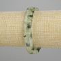 Brățară din prehnit facetat pătrat, diametrul 10,5–11×10,5–11 mm, lungime 18 cm ±, pe elastic