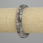 Brățară din cuarț rutilit, cu fire de rutilit, zale netede, diametrul 16-17×10-11 mm ±, lungime 18 cm ±, elastică