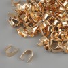 Furnitură – Suport pentru pandantiv, diametru 4 mm ±, lungime 8 mm ±, culoare aurie a metalului, ambalaj 22 g ±