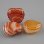Bază pentru pandantiv Inimă din agat, 20×20 mm +- cu gaură pentru știft