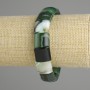 Brățară din agat, verigi netede, diametrul 15x13 mm, lungime 18 cm, elastic