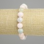 Brățară Morganit, piatră naturală, mărgele netede, diametrul 10 mm, lungime 18 cm, elastică